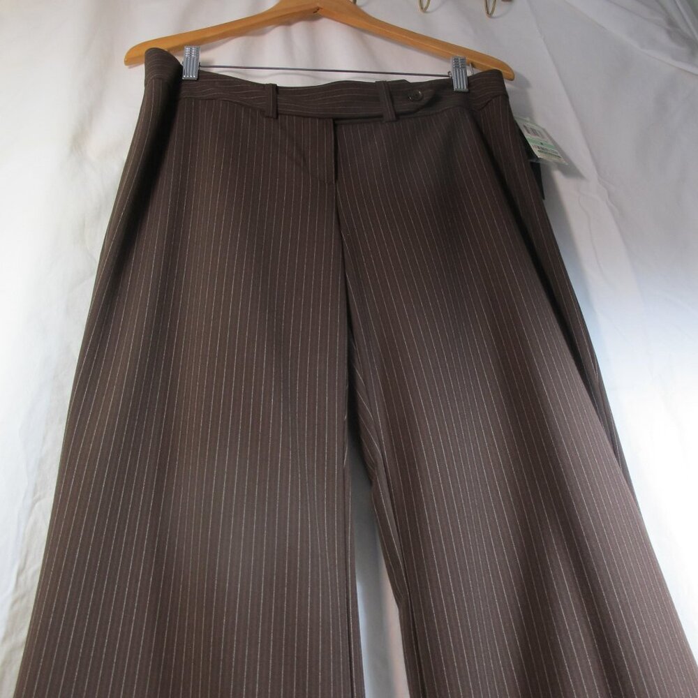 Trousers, New/ INC INTERNATIONAL CONCEPT/Tags/Size 8, Brown Pinstripe, Washable